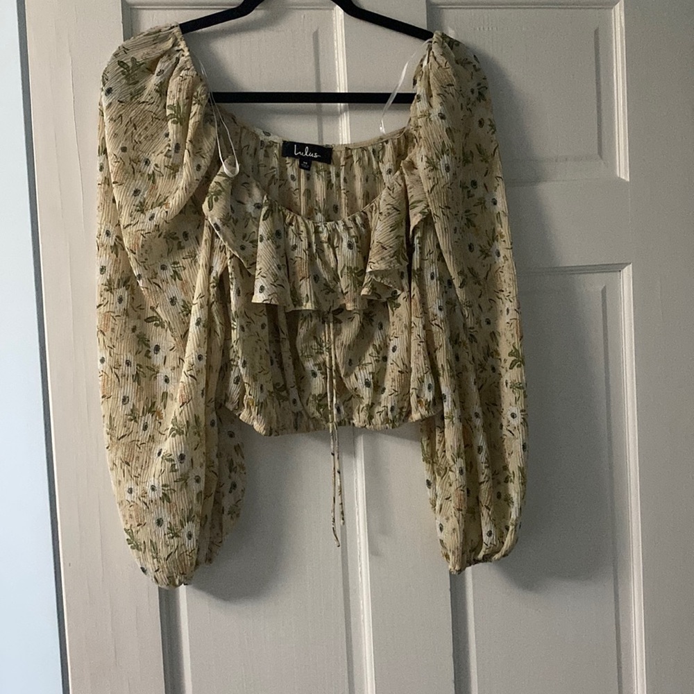 Crop too long sleeve shirt